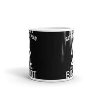 Bigfoot Retirement Plan White glossy mug