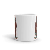 Zombie Bigfoot White glossy mug