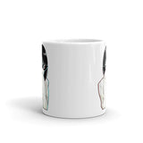 Sad Anime Girl White glossy mug