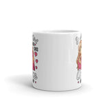 Just a Girl Who Loves Anime & K-Pop White glossy mug