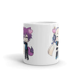 Kawaii Chibi White glossy mug