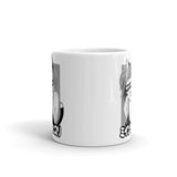 Waifu Material White glossy mug