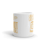 Grown Folks Catch Flights White glossy mug