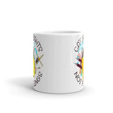 Catch Flights Not Feelings 5 White glossy mug