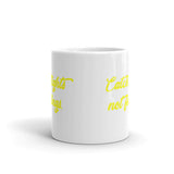 Catch Flights Not Feelings 25 White glossy mug