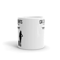 Catch Flights Not Feelings 38 White glossy mug