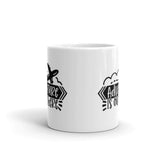 Adventure is Out There White glossy mug