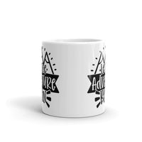 Let the Adventure Begin White glossy mug