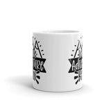 Let the Adventure Begin White glossy mug