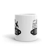 Let's Go Travel White glossy mug