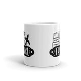 Let's Go Travel White glossy mug