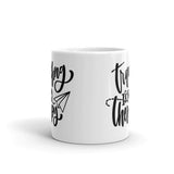 Traveling is My Therapy White glossy mug