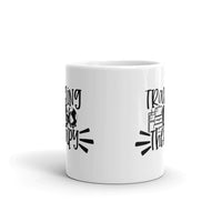 Traveling is My Therapy 2 White glossy mug