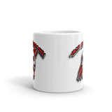 The Bloody Horror Punx Logo White glossy mug