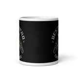 Mr. Chainsaw White glossy mug