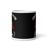 I Don't Believe in You Either (Santa) White glossy mug