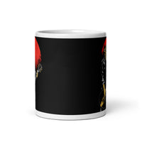 Wolf Guitarist White glossy mug