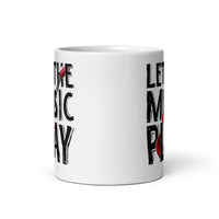 Let the Music Play White glossy mug