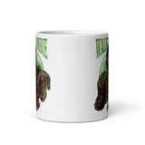 Walking Zombie White glossy mug