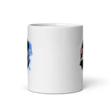 Watercolor Skull 6 White glossy mug