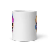 Watercolor Skull 1 White glossy mug