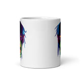 Colorful Zombie White glossy mug