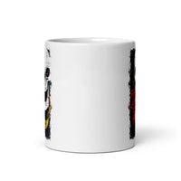 BAMF Skull White glossy mug