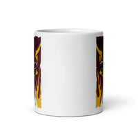 Demon Fire White glossy mug