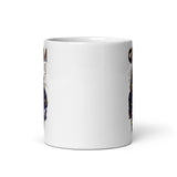 Grim White glossy mug