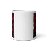 Hell Skull White glossy mug