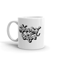 Spooky Babe White glossy mug