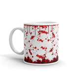 Bloody White glossy mug