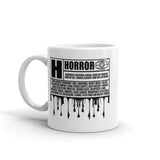 Horror Rating White glossy mug