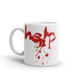 Help (Bloody) White glossy mug