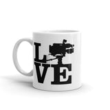 Love Film White glossy mug