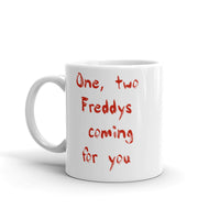 Freddys Coming for You White glossy mug