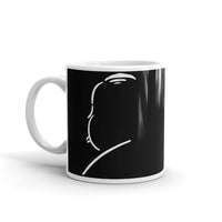 Hitchcock Silhouette Short-Sleeve Unisex T-Shirt White glossy mug