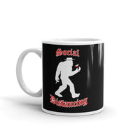 Social Distancing White glossy mug