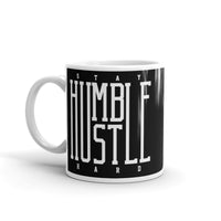 Stay Humble Hustle Hard White glossy mug