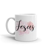 Jesus White glossy mug