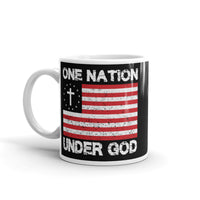 One Nation Under God White glossy mug