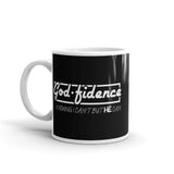 Godfidence White glossy mug