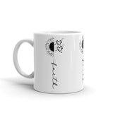 Faith White glossy mug