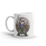 Slasher White glossy mug