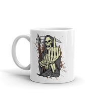 Death White glossy mug