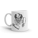 Killer Clown White glossy mug