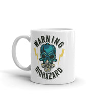 Warning Biohazard White glossy mug