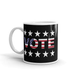 Vote White glossy mug