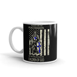 Blessed are the Peacemakers White glossy mug