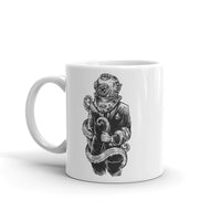 Business Diver White glossy mug